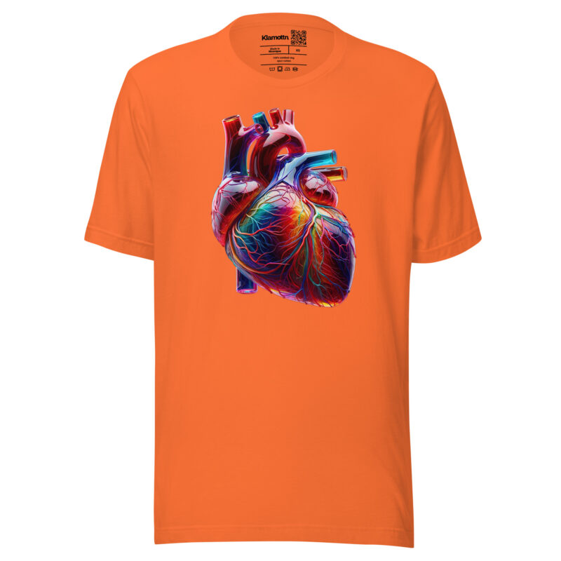 Glas Herz in Farbenpracht Unisex-T-Shirt – T-Shirts – klamottn.de