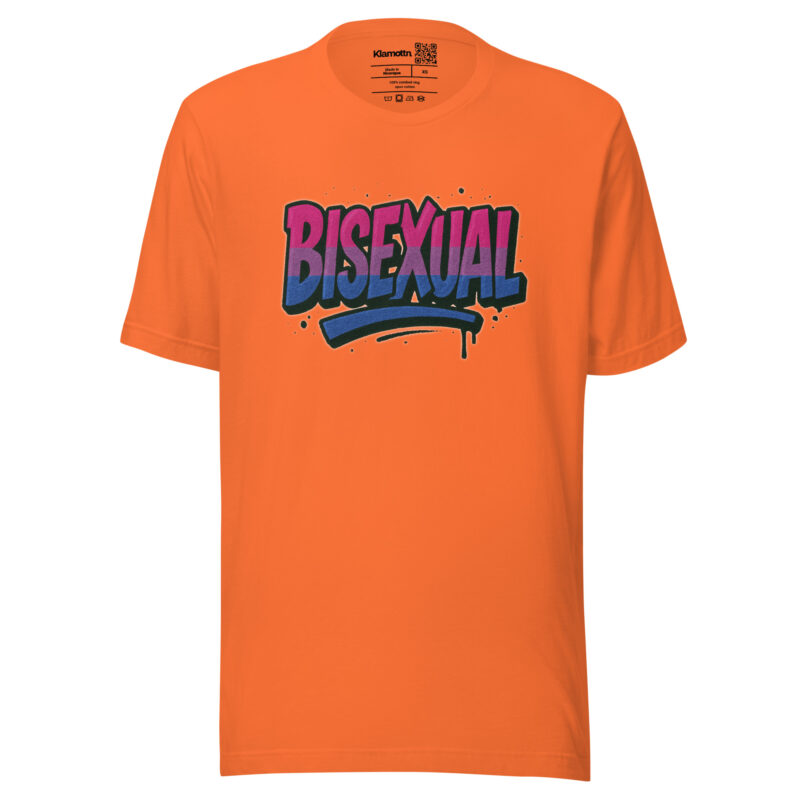 Bisexual Graffiti Statement Unisex-T-Shirt – T-Shirts – klamottn.de