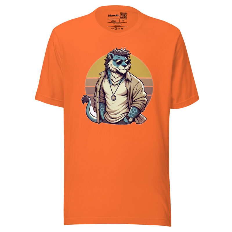 Retro-Leo im Streetstyle Unisex-T-Shirt – T-Shirts – klamottn.de