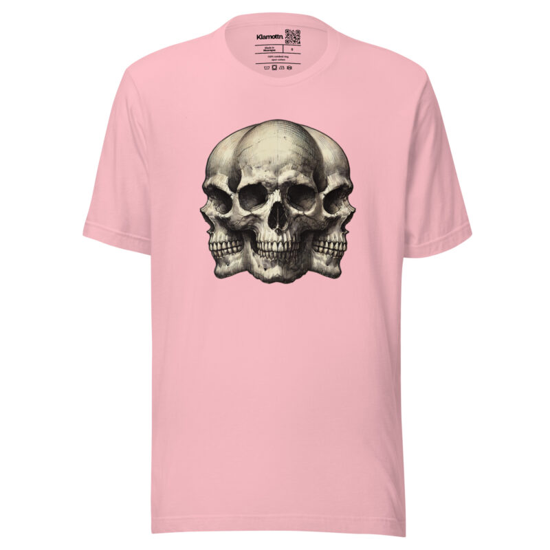Dreifacher Totenschädel Unisex-T-Shirt – T-Shirts – klamottn.de