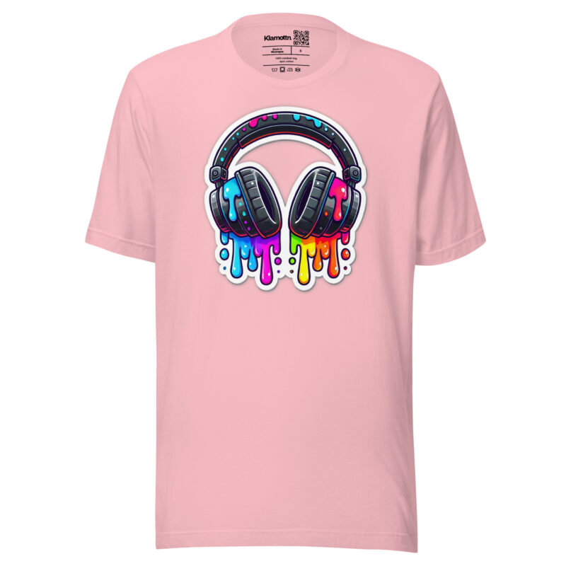 Kopfhörer im Farbrausch Unisex-T-Shirt – T-Shirts – klamottn.de