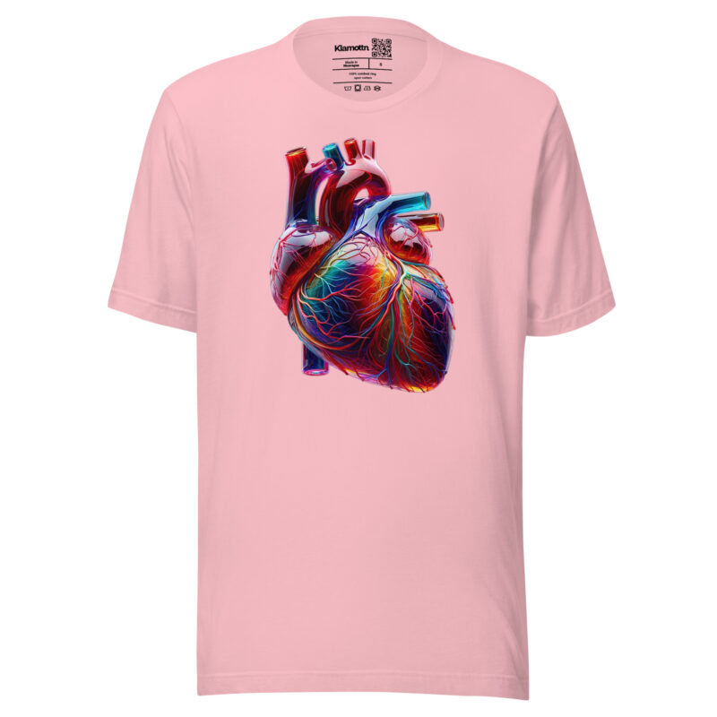 Glas Herz in Farbenpracht Unisex-T-Shirt – T-Shirts – klamottn.de