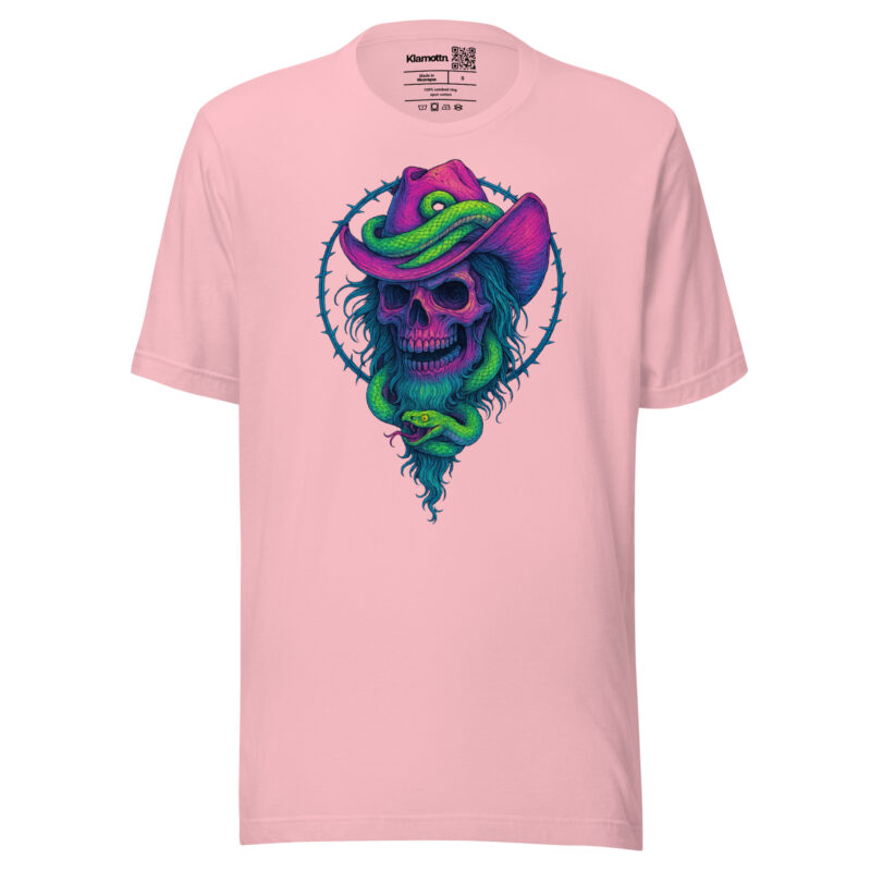 Schädelcowboy mit Schlange Unisex-T-Shirt – T-Shirts – klamottn.de