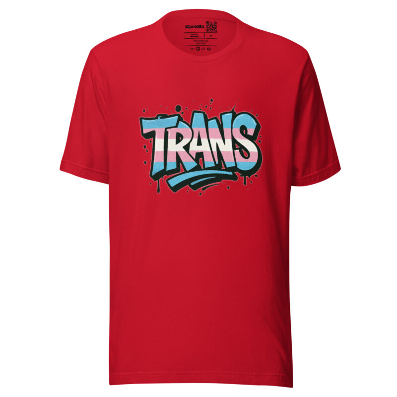 Trans Pride Graffiti Unisex-T-Shirt – T-Shirts – klamottn.de