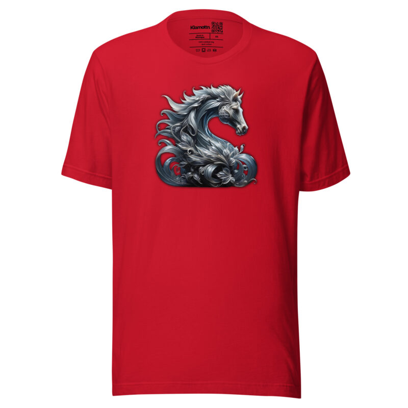 Majestät des silbernen Pferdes Unisex-T-Shirt – T-Shirts – klamottn.de