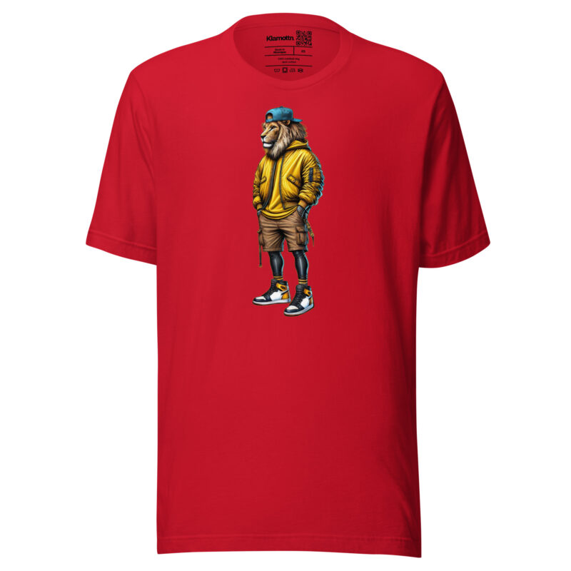 Löwe im Streetwear-Style Unisex-T-Shirt – T-Shirts – klamottn.de