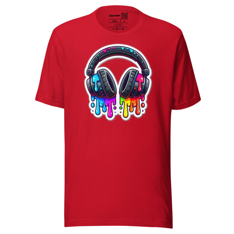 Kopfhörer im Farbrausch Unisex-T-Shirt – T-Shirts – klamottn.de