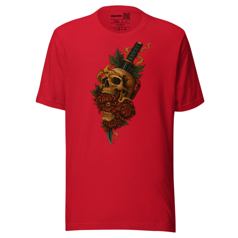 Schädel & Klinge - Das Auge der Vergänglichkeit Unisex-T-Shirt – T-Shirts – klamottn.de