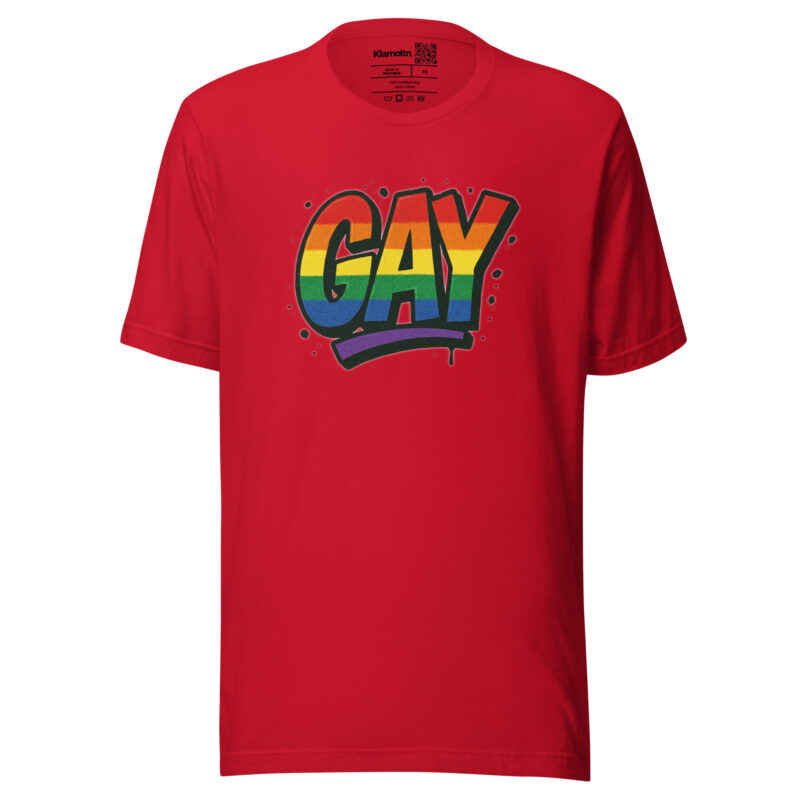 Gay Graffiti Pride Unisex-T-Shirt – T-Shirts – klamottn.de