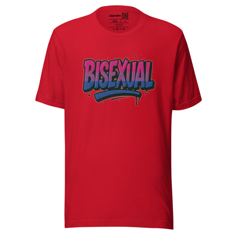 Bisexual Graffiti Statement Unisex-T-Shirt – T-Shirts – klamottn.de