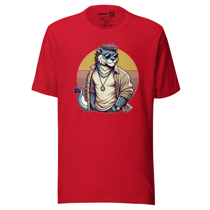 Retro-Leo im Streetstyle Unisex-T-Shirt – T-Shirts – klamottn.de