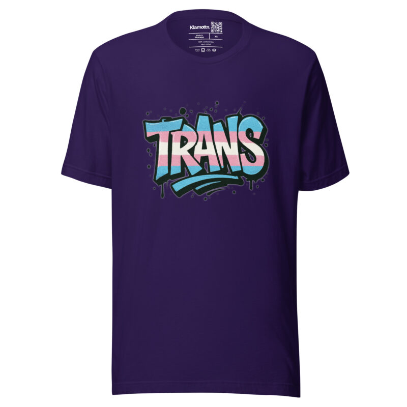 Trans Pride Graffiti Unisex-T-Shirt – T-Shirts – klamottn.de