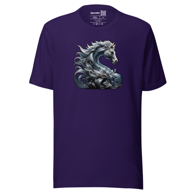 Majestät des silbernen Pferdes Unisex-T-Shirt – T-Shirts – klamottn.de