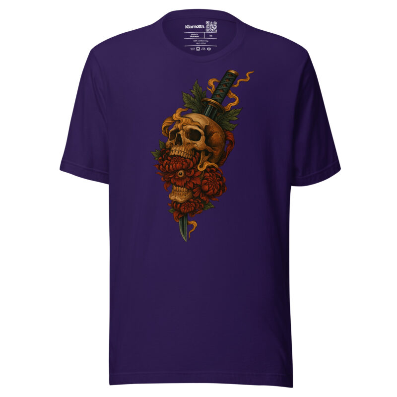 Schädel & Klinge - Das Auge der Vergänglichkeit Unisex-T-Shirt – T-Shirts – klamottn.de