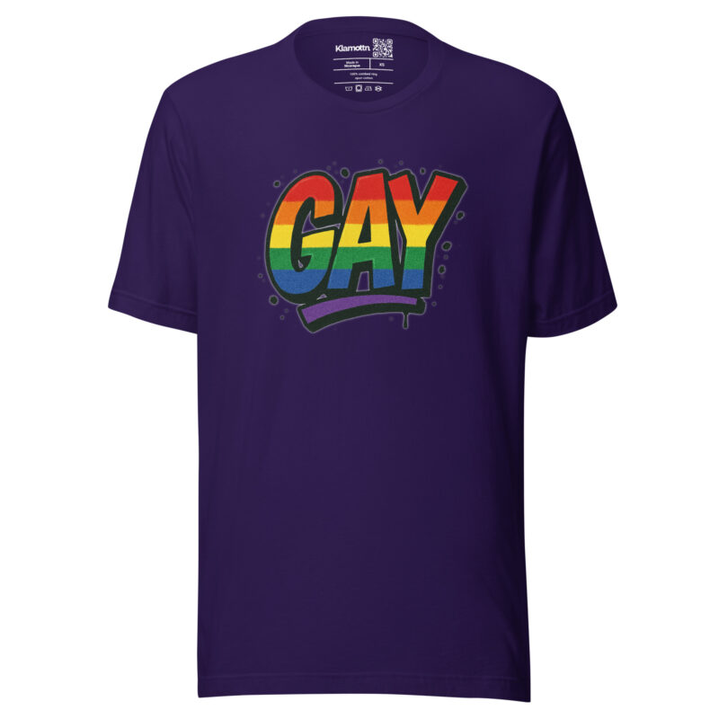 Gay Graffiti Pride Unisex-T-Shirt – T-Shirts – klamottn.de