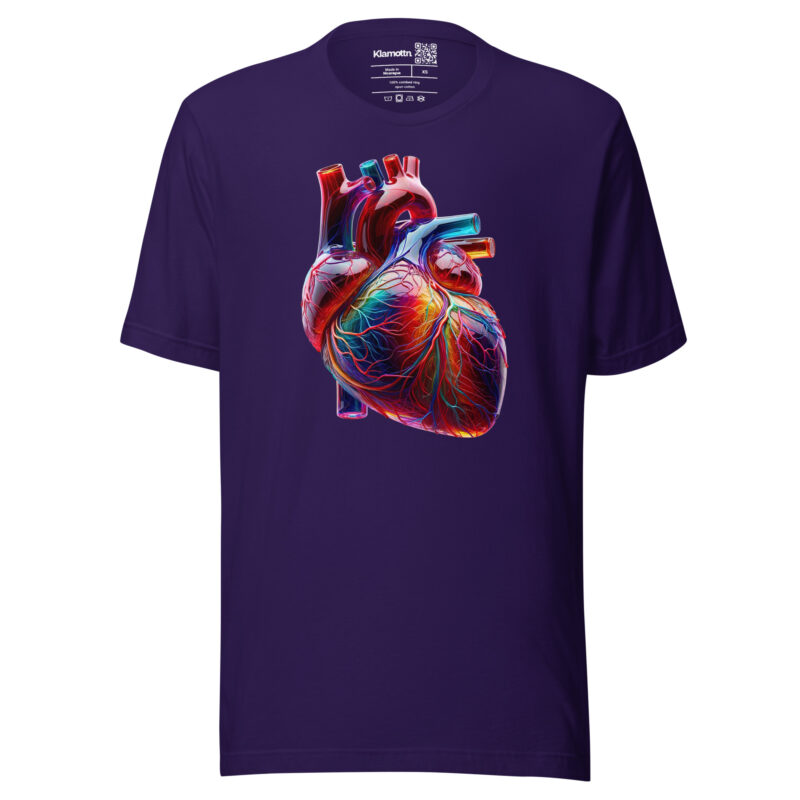 Glas Herz in Farbenpracht Unisex-T-Shirt – T-Shirts – klamottn.de