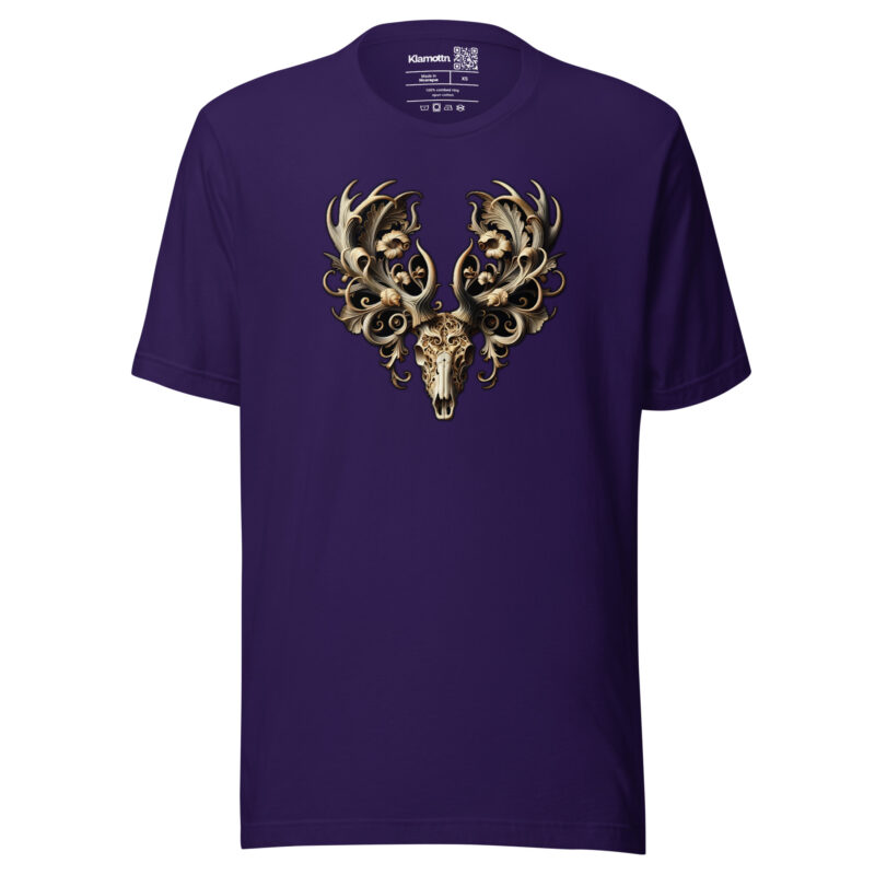 Ornamentaler Hirschschädel Unisex-T-Shirt – T-Shirts – klamottn.de