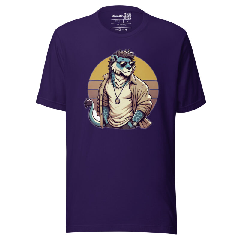 Retro-Leo im Streetstyle Unisex-T-Shirt – T-Shirts – klamottn.de