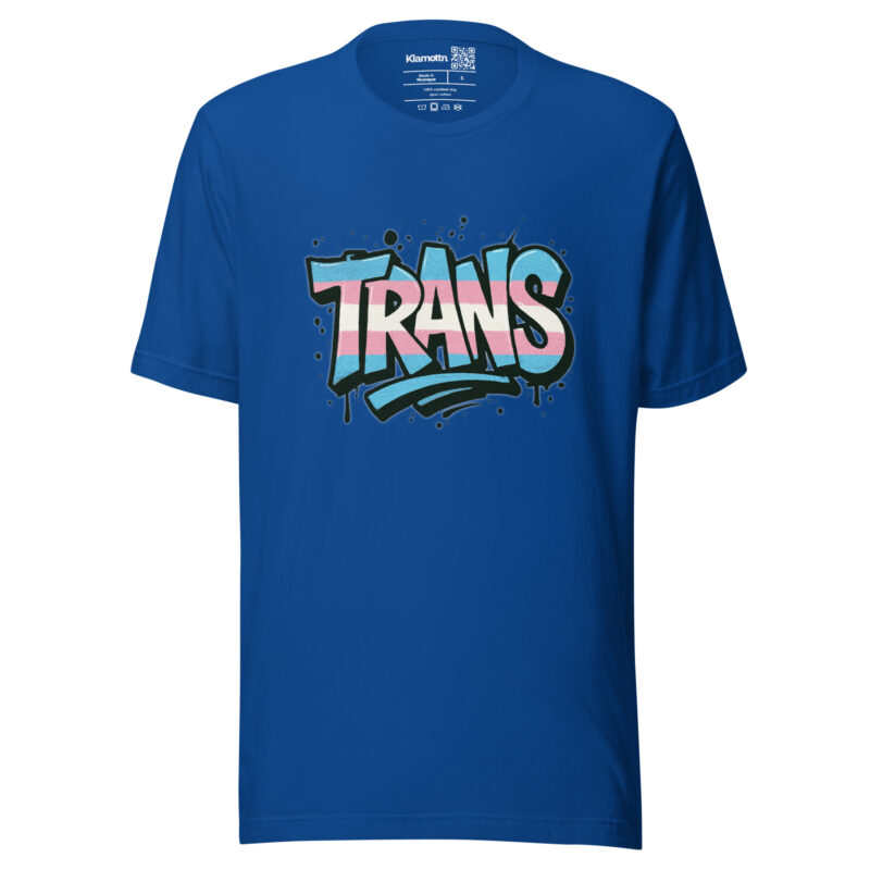 Trans Pride Graffiti Unisex-T-Shirt – T-Shirts – klamottn.de