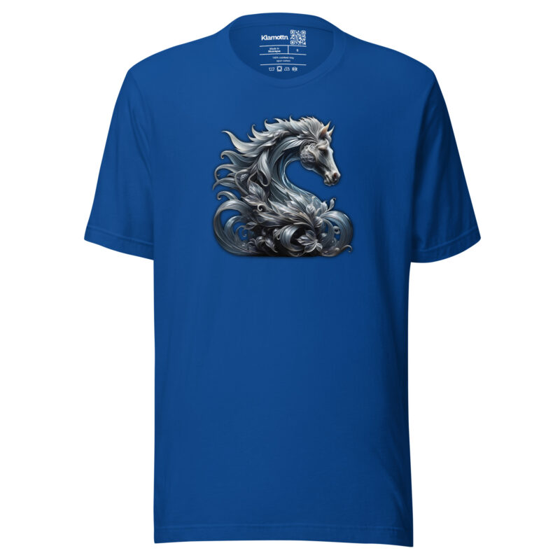 Majestät des silbernen Pferdes Unisex-T-Shirt – T-Shirts – klamottn.de