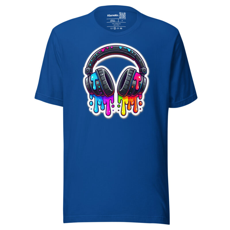 Kopfhörer im Farbrausch Unisex-T-Shirt – T-Shirts – klamottn.de