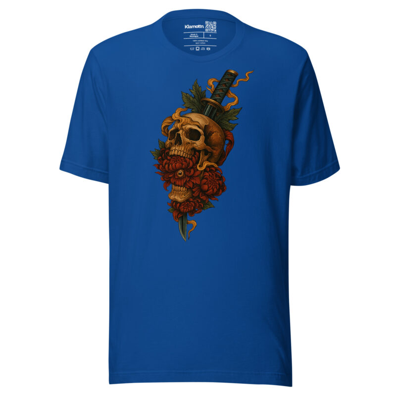 Schädel & Klinge - Das Auge der Vergänglichkeit Unisex-T-Shirt – T-Shirts – klamottn.de