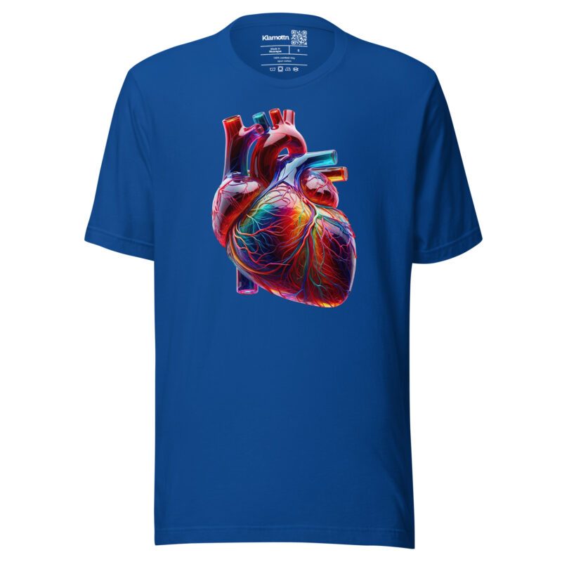 Glas Herz in Farbenpracht Unisex-T-Shirt – T-Shirts – klamottn.de