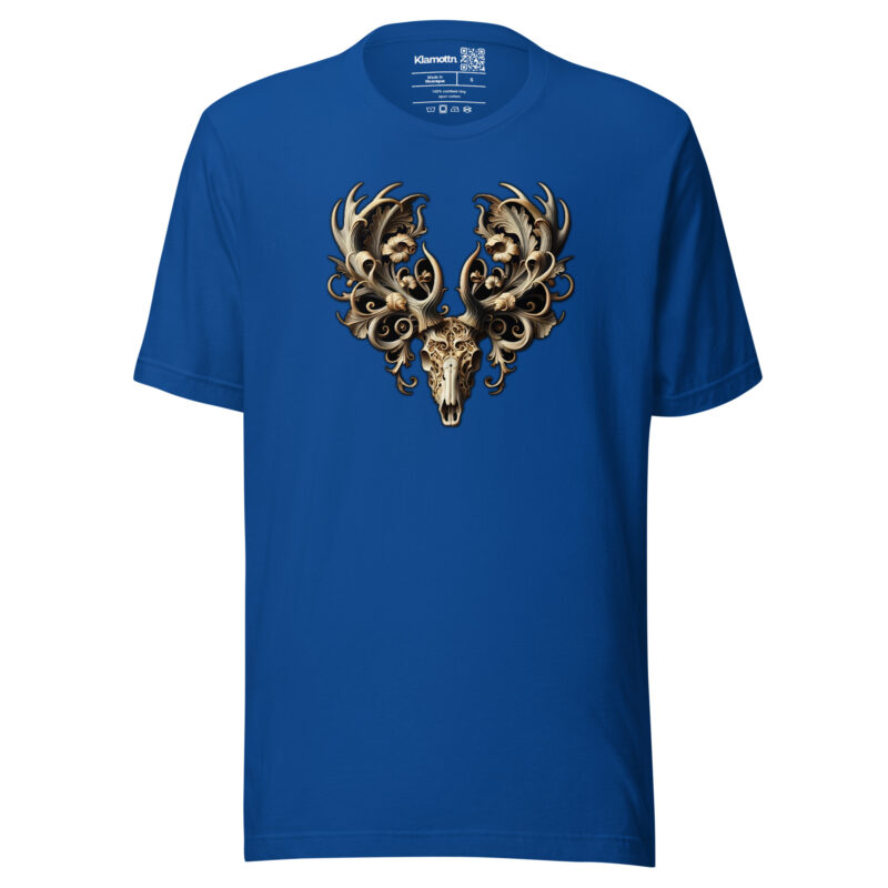 Ornamentaler Hirschschädel Unisex-T-Shirt – T-Shirts – klamottn.de