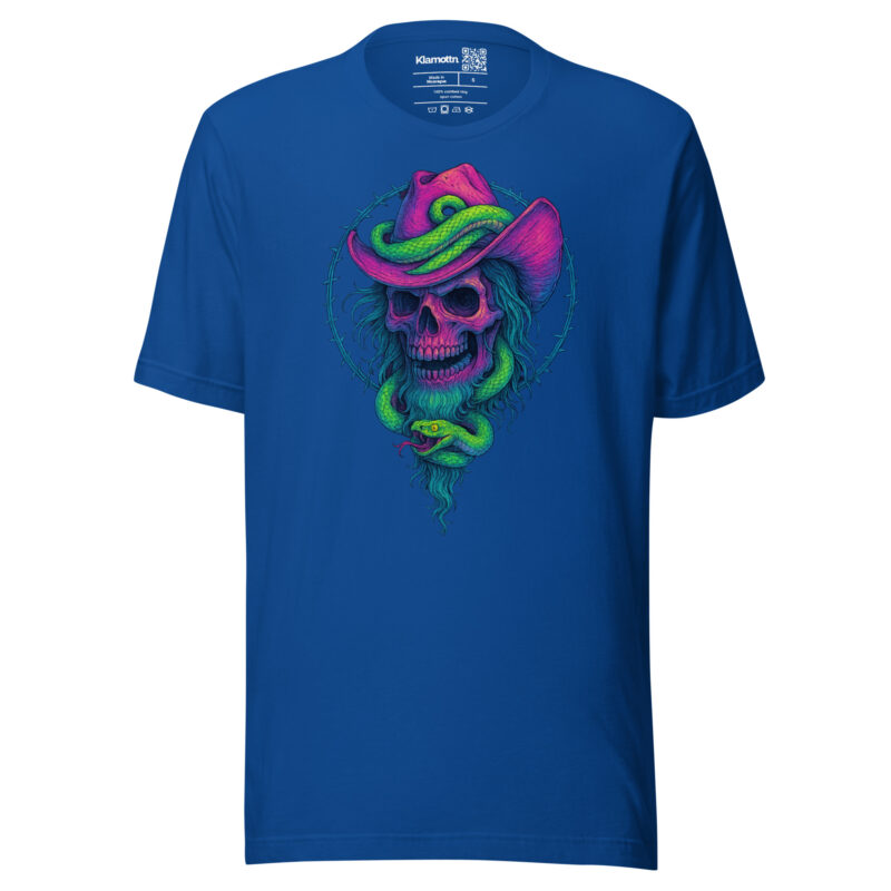 Schädelcowboy mit Schlange Unisex-T-Shirt – T-Shirts – klamottn.de