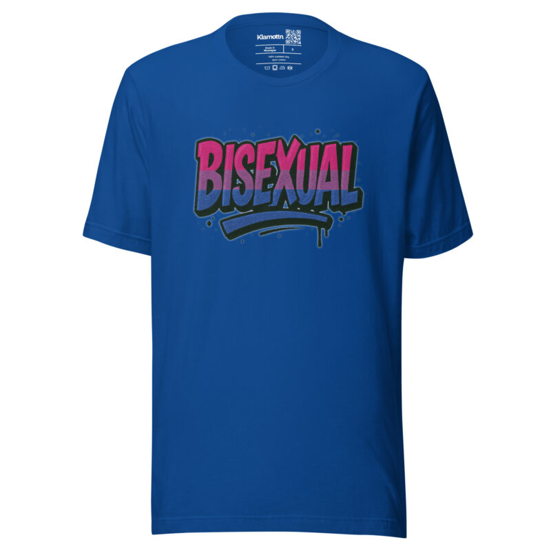 Bisexual Graffiti Statement Unisex-T-Shirt – T-Shirts – klamottn.de
