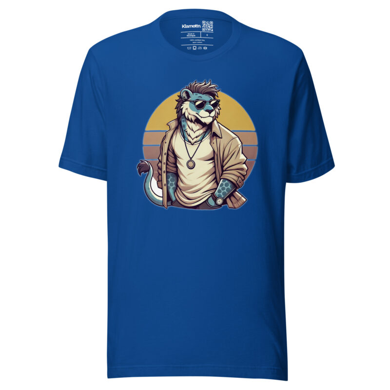 Retro-Leo im Streetstyle Unisex-T-Shirt – T-Shirts – klamottn.de
