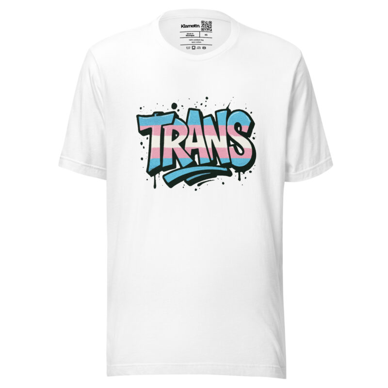 Trans Pride Graffiti Unisex-T-Shirt – T-Shirts – klamottn.de
