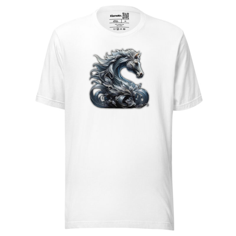 Majestät des silbernen Pferdes Unisex-T-Shirt – T-Shirts – klamottn.de