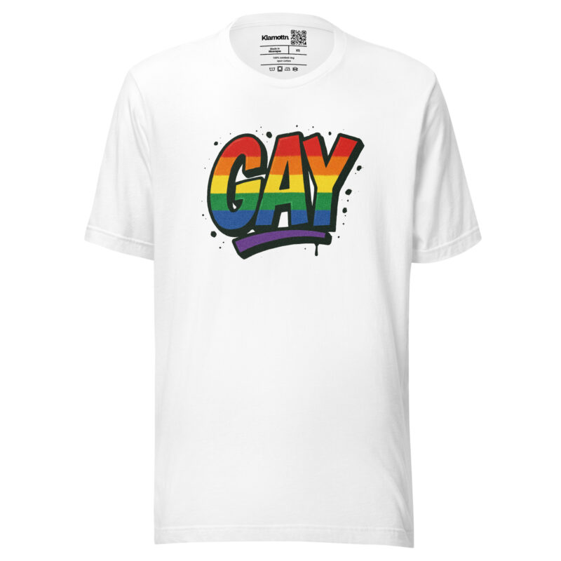 Gay Graffiti Pride Unisex-T-Shirt – T-Shirts – klamottn.de