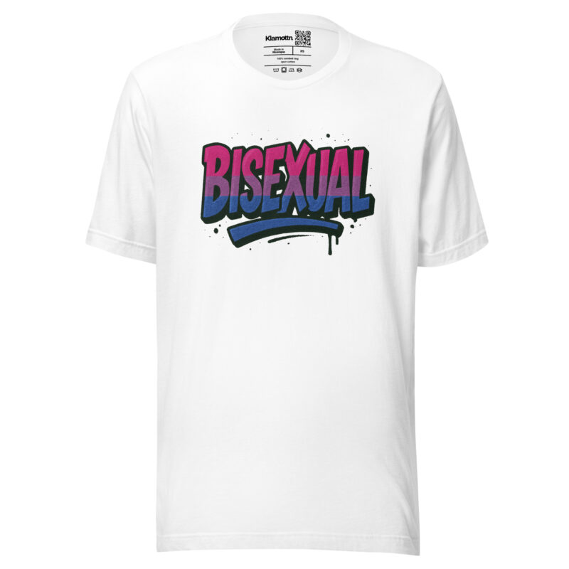 Bisexual Graffiti Statement Unisex-T-Shirt – T-Shirts – klamottn.de