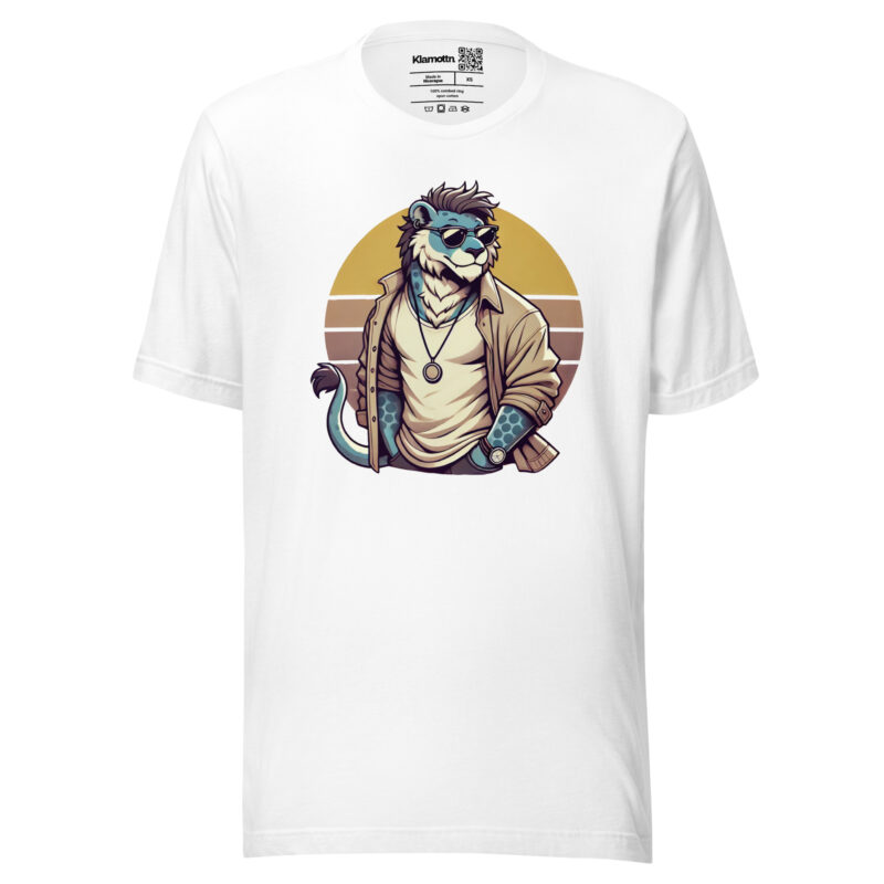 Retro-Leo im Streetstyle Unisex-T-Shirt – T-Shirts – klamottn.de