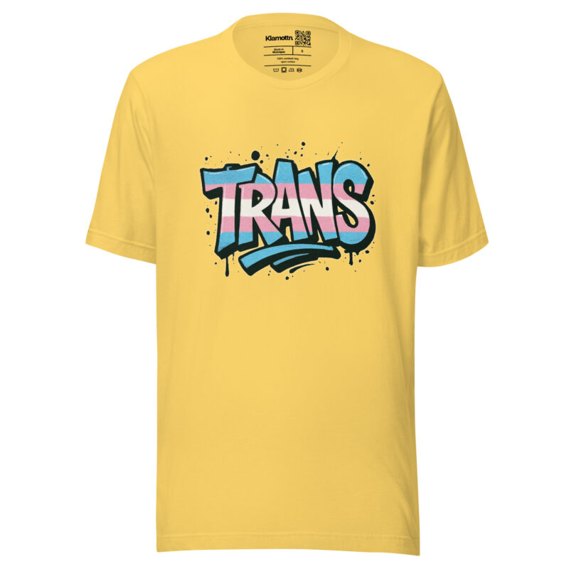 Trans Pride Graffiti Unisex-T-Shirt – T-Shirts – klamottn.de