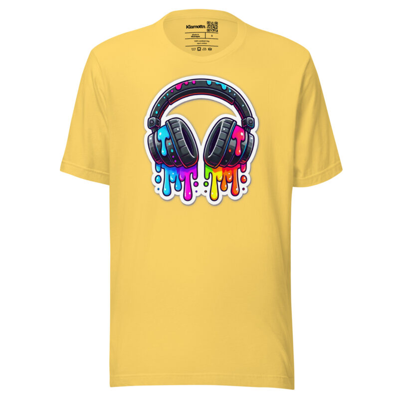 Kopfhörer im Farbrausch Unisex-T-Shirt – T-Shirts – klamottn.de