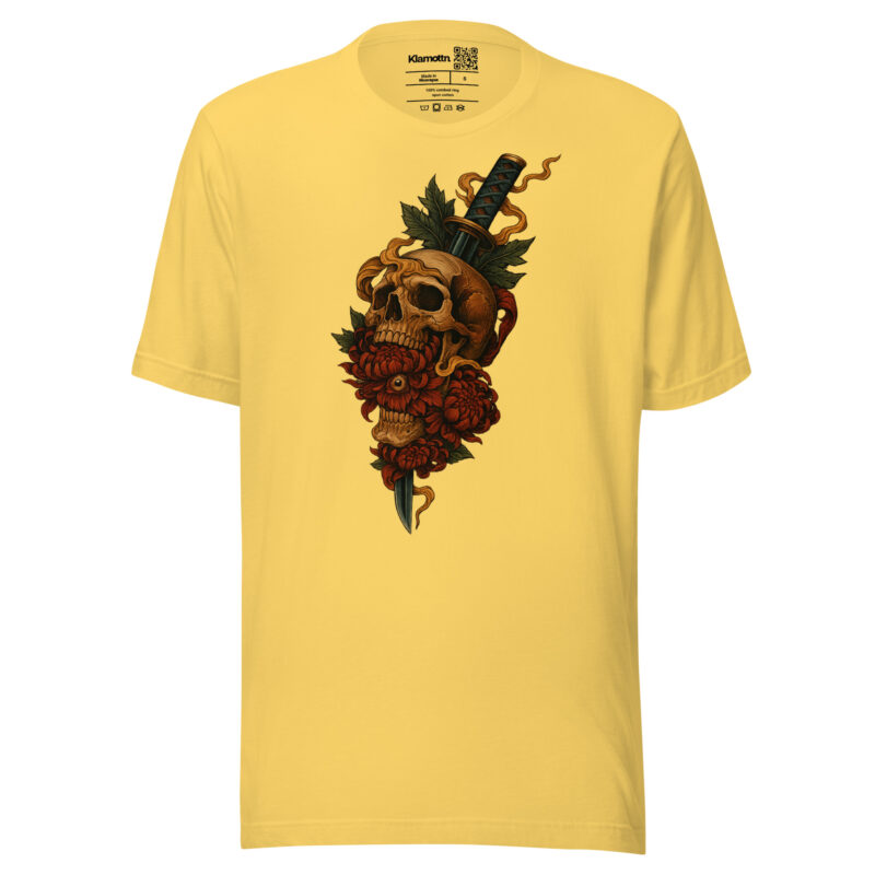 Schädel & Klinge - Das Auge der Vergänglichkeit Unisex-T-Shirt – T-Shirts – klamottn.de