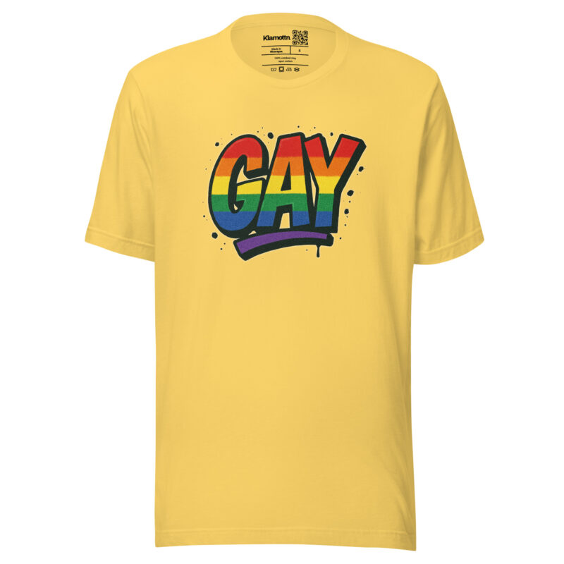 Gay Graffiti Pride Unisex-T-Shirt – T-Shirts – klamottn.de