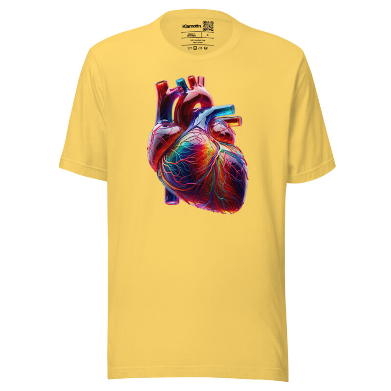 Glas Herz in Farbenpracht Unisex-T-Shirt – T-Shirts – klamottn.de