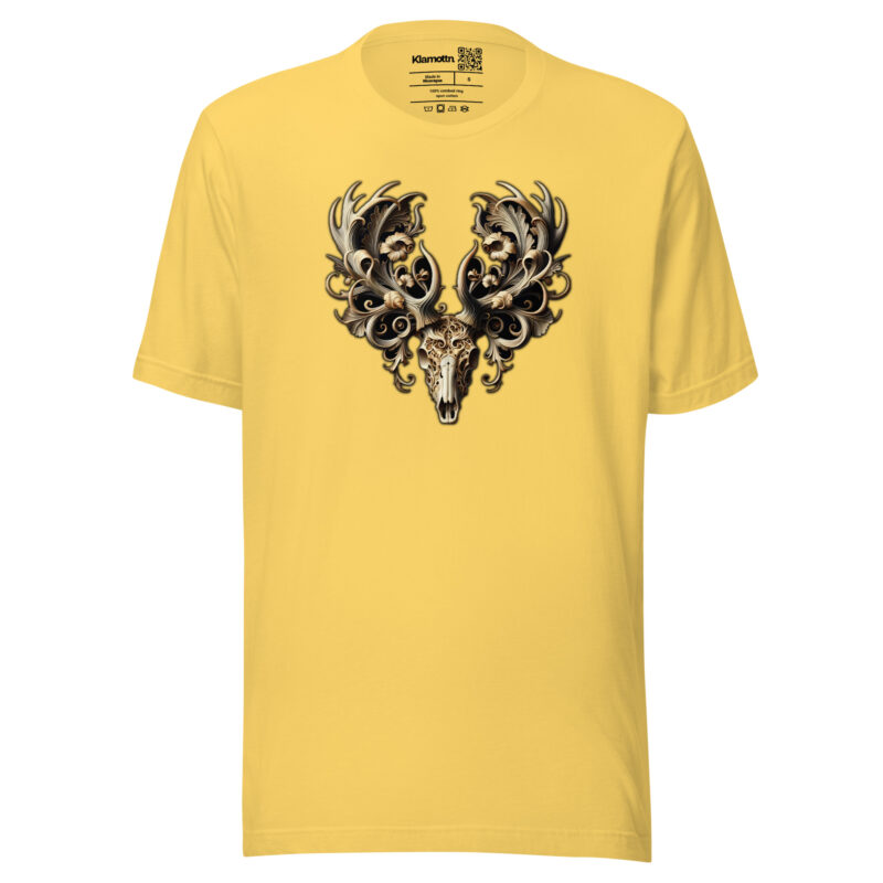 Ornamentaler Hirschschädel Unisex-T-Shirt – T-Shirts – klamottn.de