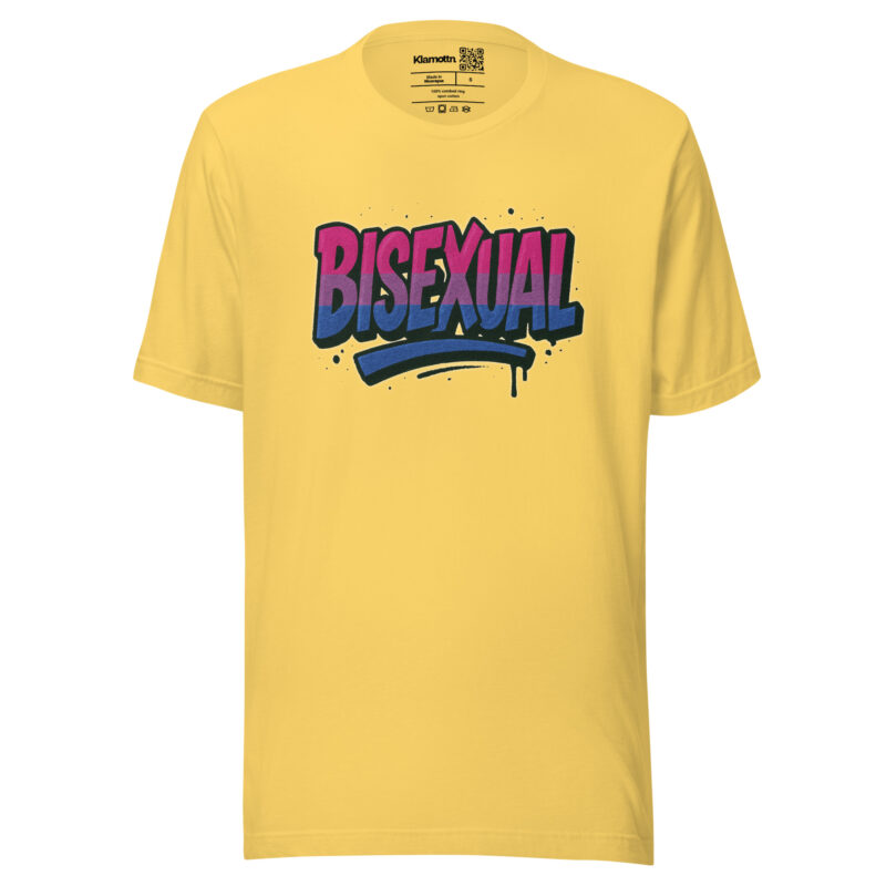 Bisexual Graffiti Statement Unisex-T-Shirt – T-Shirts – klamottn.de