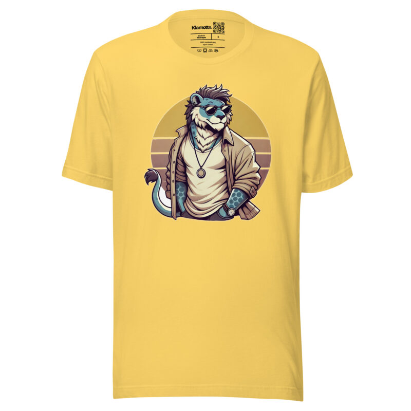 Retro-Leo im Streetstyle Unisex-T-Shirt – T-Shirts – klamottn.de