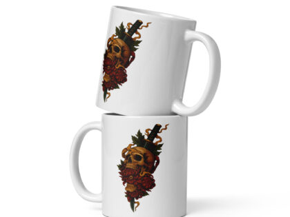 Schädel & Klinge - Das Auge der Vergänglichkeit Tasse – Home & Living – klamottn.de Schädel & Klinge - Das Auge der Vergänglichkeit Tasse – Home & Living – klamottn.de