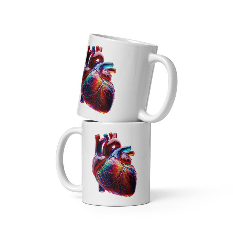 Glas Herz in Farbenpracht Tasse – Home & Living – klamottn.de