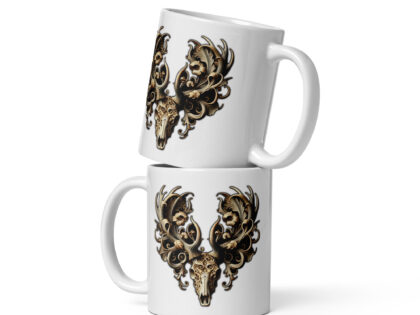 Ornamentaler Hirschschädel Tasse – Home & Living – klamottn.de Ornamentaler Hirschschädel Tasse – Home & Living – klamottn.de