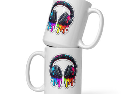 Kopfhörer im Farbrausch Tasse – Home & Living – klamottn.de Kopfhörer im Farbrausch Tasse – Home & Living – klamottn.de