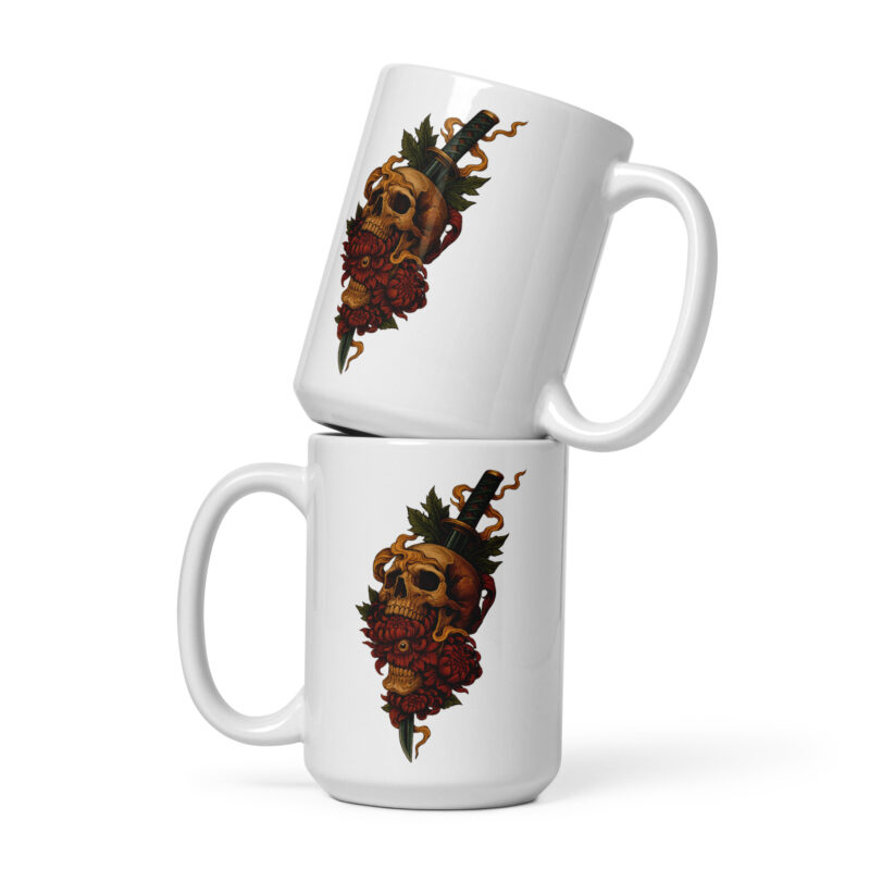 Schädel & Klinge - Das Auge der Vergänglichkeit Tasse – Home & Living – klamottn.de