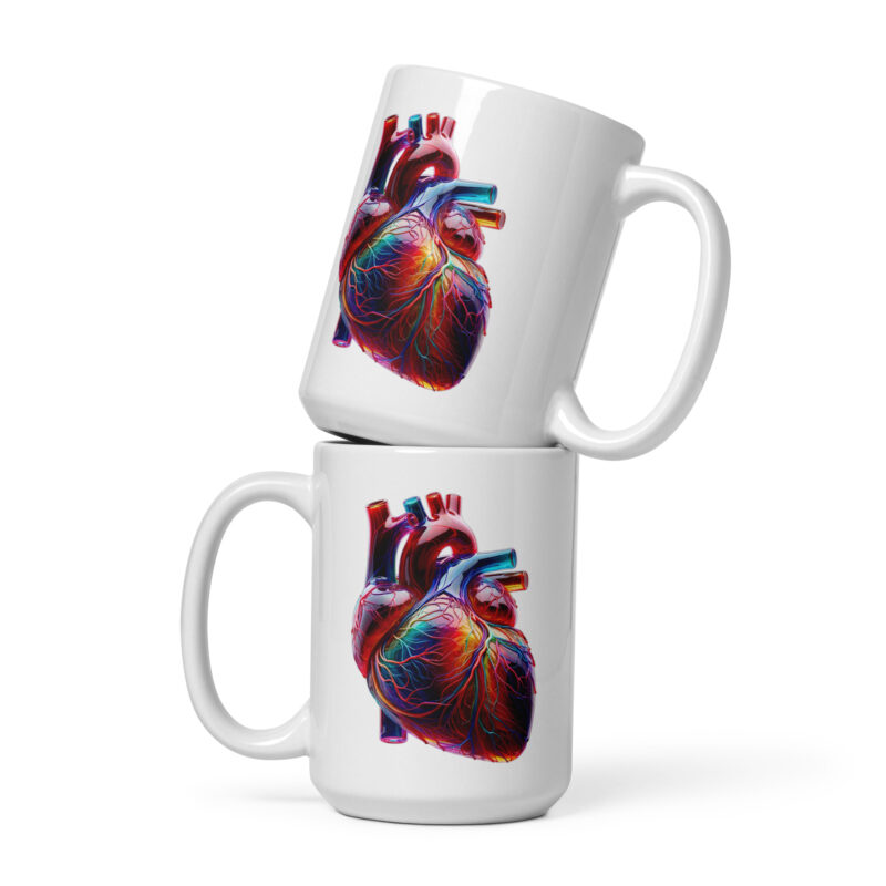 Glas Herz in Farbenpracht Tasse – Home & Living – klamottn.de
